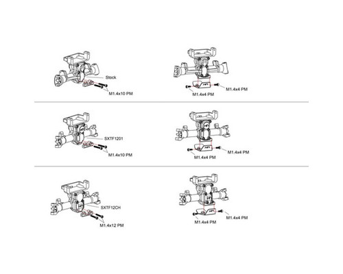 Hot Racing Axial SCX24 Stainless Steel Front/Rear Skid Plate Silver HRASXTF331CF