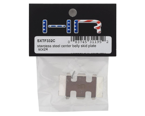 Hot Racing Axial SCX24 Stainless Steel Center Belly Skid Plate Silver SXTF332C
