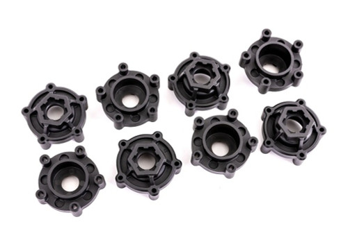 Traxxas TRX9567 Wheel Hubs +5 mm Set 4 +10 mm Set 4 For 9572 Wheels Sledge Black