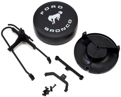 Traxxas TRX-4 1979 Bronco Spare Tire Mount & Cover With Hardware Black (TRX8074)
