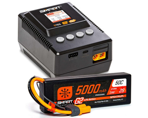 Smart Powerstage 2S Surface Bundle: G2 5000mAh 2S LiPo IC5 & S155 Charger
