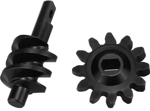 Hot Racing 2/12T Center Worm Gear Set SCX30 CNC Machined Spring Steel SXTY9212C