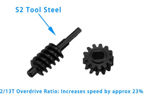 Hot Racing 2/13T Overdrive Worm Gear Set fits Axial SCX30 Spring Steel SXTY9213