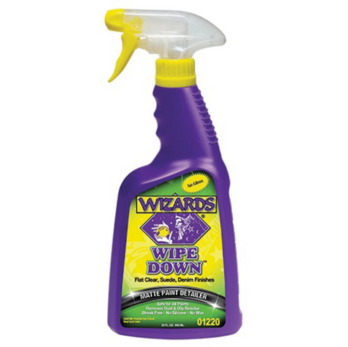 Wizard Products WIZ.01220 Wipe Down Matte Paint Detailer, 22 oz Spray Buff Dry