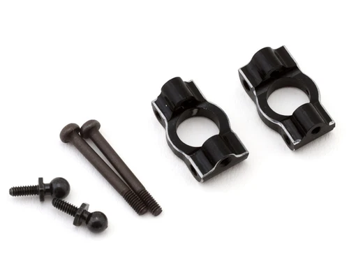 Losi Micro-B Aluminum Caster Blocks With Hardware Anodized Finish Black LOS-1984