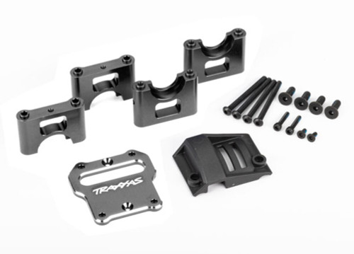 Traxxas Sledge® Aluminum Center Differential Mount Set Gray Dark Titanium 9584A
