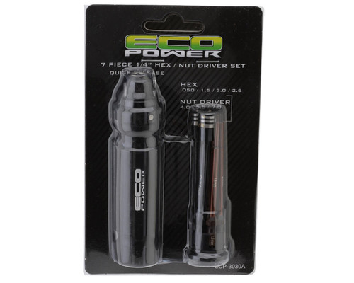 EcoPower 8-Piece Metric & SAE 1/4" Drive Hex & Nut Driver Tool Set (ECP-3030A)
