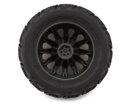 Arrma dBoots 'Katar' Tire Set Glued Multi-Surface Tread Set of 2 Black ARA-1553