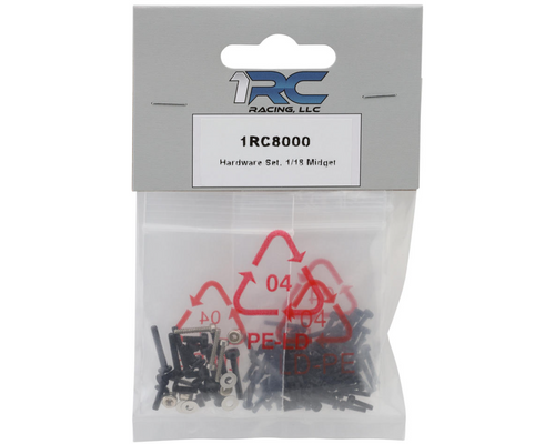 1RC Racing 1/18 Hardware Set Midget/Sprint/Late Model Essential Pit Kit 1RC8000