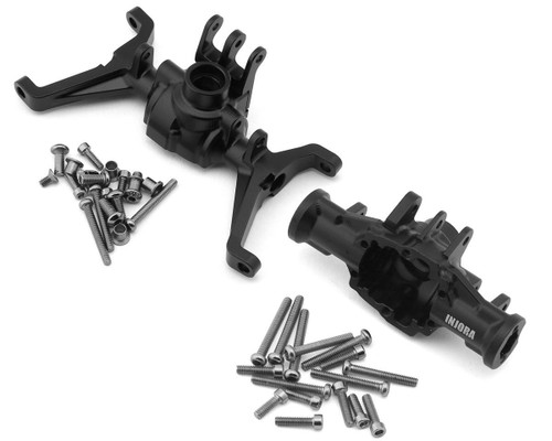 Injora Redcat Ascent-18 Aluminum F/R Portal Axle Housing Set Black INJASC18-19FR