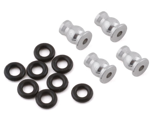 Hot Racing SXTF160R Axial SCX24 Shock Mount Pivot Balls & O-Rings Hardware Set