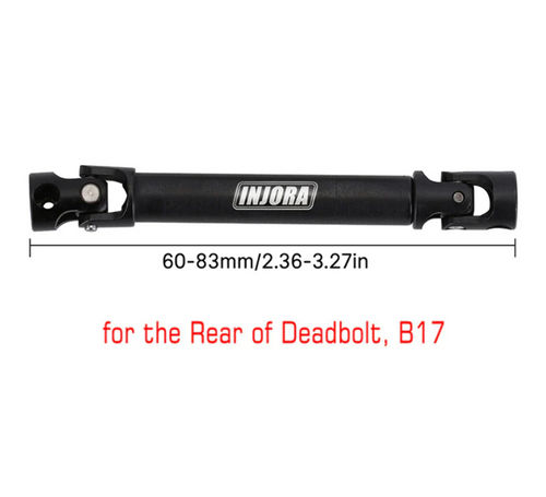 Injora Axial® SCX24 Hardened Steel Driveshaft 60-83mm Rear Deadbolt SCX24-140-60