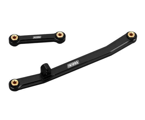 INJORA Aluminum Steering Links Set for Stock SCX24 High Quality Metal SCX24-53BK
