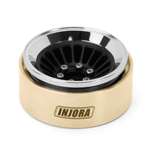 INJORA 27g/pcs Brass Inner Rings for INJORA 1.3" Wheels 36.8mm Gold INJYQW-1302