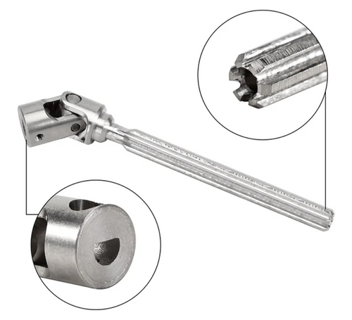 Injora Universal Stainless Steel Center Driveshaft 67-97mm Rear INJSCX24-181-67
