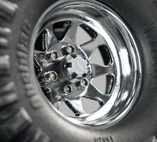 INJORA M2.5 Wheel Lock Nuts with Aluminum Cap for 1/18 Ascent-18 Gray INJWH-28GL