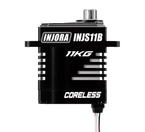 INJORA INJS11 INJS11B 11KG High Voltage Coreless Micro Servo 1/24 SCX24 Black