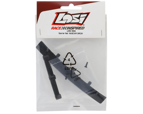 Losi NASCAR Spoiler Set Upgrade Lexan Rear Wing for 1/12 AWD RC Truck LOS-1934