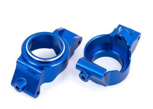 Traxxas X-Maxx XRT Aluminum Front Caster Blocks Blue Left Right Hubs 7832-BLUE