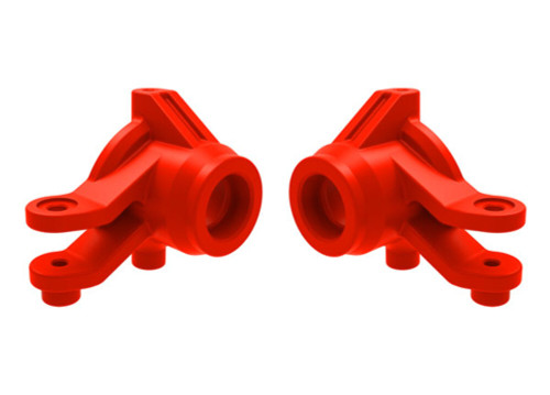 Traxxas Mini Maxx Steering Knuckles 10736RED Left & Right Blocks 2pc Red Finish
