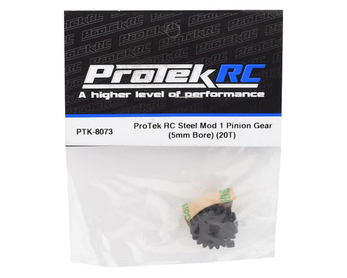ProTek PTK-8073 Mod 1 Steel Pinion Gear 20 Tooth 5mm Bore Brushless Motor Gear