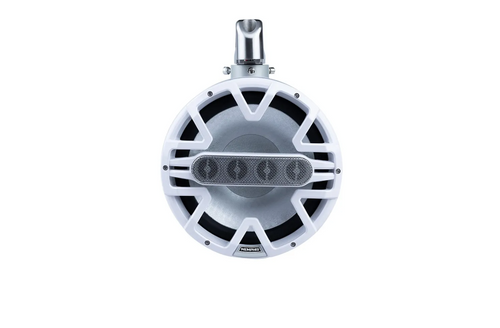 Memphis MM105TW 10" Marine Tower Speakers with ATAC Clamps White Pair 500W Peak