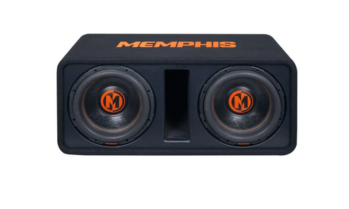 Memphis MJPE12D1 Dual 12" MOJO Loaded Subwoofer Enclosure 3000W RMS 1-Ohm Ported