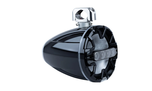 Memphis MM105TB 10" Marine Tower Speakers with ATAC Clamps Black Pair 500W Peak