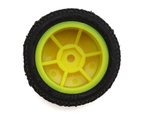 UpGrade RC Micro Spiker Pre-Mounted Carpet Tires for Micro-T Yellow UPG-10011-TY