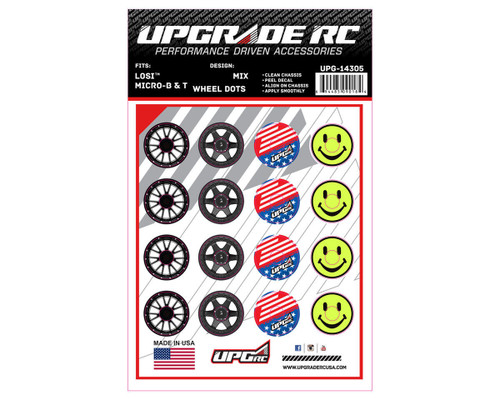 UpGrade RC Wheel Dots for Losi® Micro-B & T Mix 3M Material Laser-cut UPG-14305