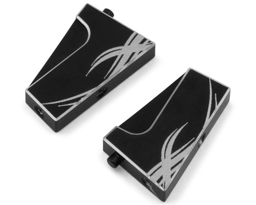 Yeah Racing Losi® Micro-B Aluminum Servo Mounts Black Anodized 2 YEA-LSMB-008BK
