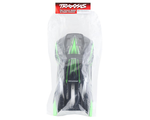 Traxxas Sledge Green Body Pre-Cut Painted Graphic Cover Monster Truck Part 9511G
