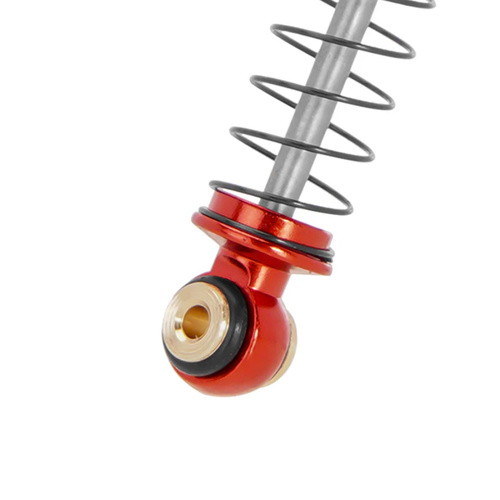 INJORA 51mm Aluminum Long Travel Threaded Double Barrel Shocks Red SCX24-160RB-4