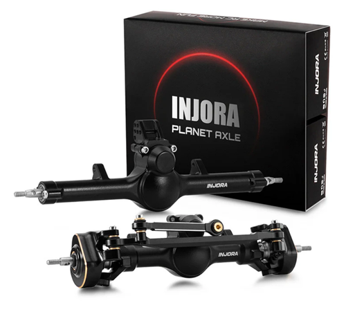 INJORA +4mm Planet Axles with Double Joint Shafts for 1/24 SCX24 - SCX24-190BKFR