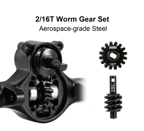 INJORA +4mm Planet Axles with Double Joint Shafts for 1/24 SCX24 - SCX24-190BKFR