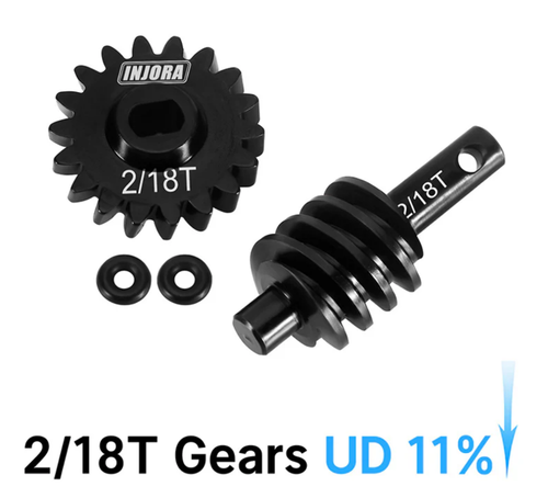 INJORA Overdrive Underdrive Gears Underdrive 11% 2/18T for AX24 INJSCX24-77-18T