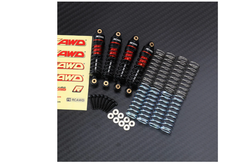RCAWD Arrma 1/18 GROM Upgrades 58mm Aluminum Shock Set Red Anodized ARA330806RBL