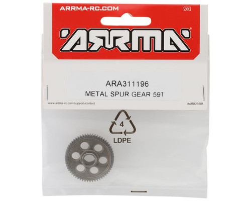 Arrma GROM Metal Spur Gear 59T Mod 0.5 Granite Typhon Mojave Upgrade ARA311196