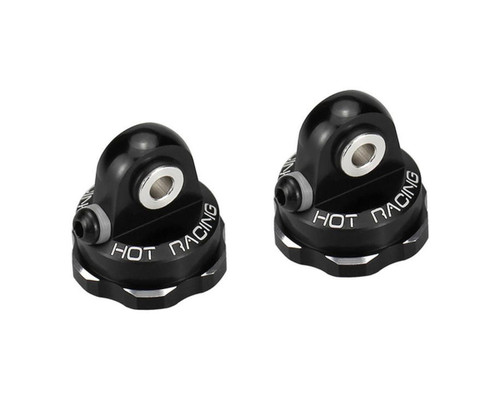 Hot Racing Arrma® Mini Kraton® Aluminum Bleeder Shock Caps Black 2 HRAAMN154C01