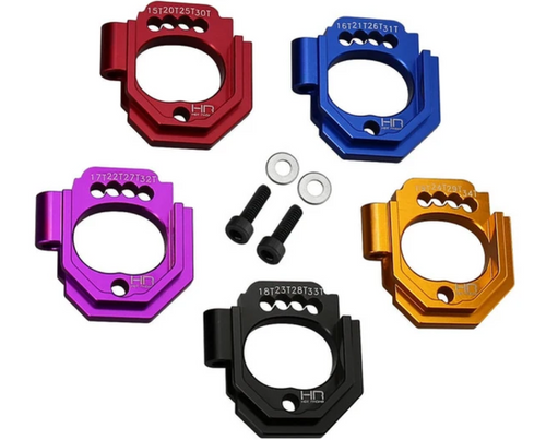 Hot Racing Aluminum Motor Mount Set For 15-34T Pinions Arrma 1:16 Mini AMN18V