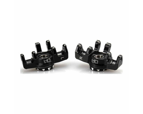 Hot Racing Mini Kraton CNC-Machined Aluminum Steering Knuckles Black HRAAMN21M01