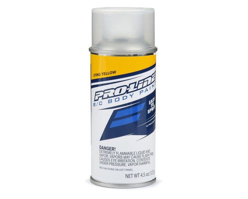 Pro-Line RC Body Spray Paint Sting Yellow 4.5oz Ultra Flexible Finish PRO643608