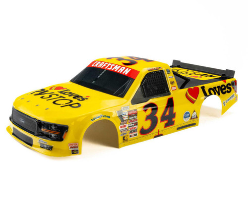 Pro-Line Losi Layne Riggs #34 Love's 24 F-150 Pre-Painted Body Yellow PRO365420