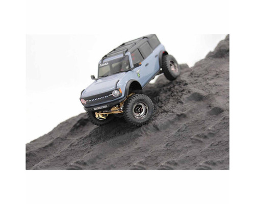 Hot Racing Axial SCX30 0.7" Brass Crawler Wheels Black Chrome Set 4  SXTY919H01