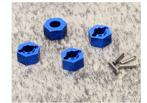 RCAWD Losi Mini-B Mini-T Upgrades Wheel Hex Pin 2pcs Blue Anodized LOS212011NB