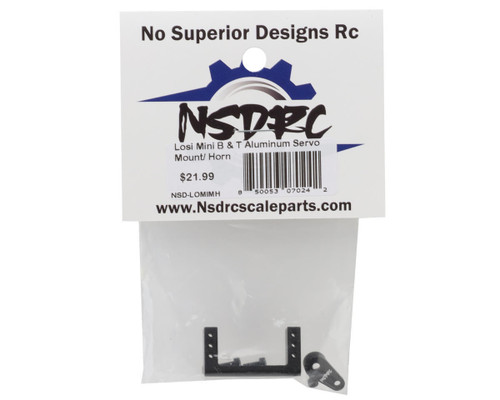 No Superior Designs RC Losi Mini-B/Mini-T Aluminum Micro Servo Mount NSD-LOMIMH