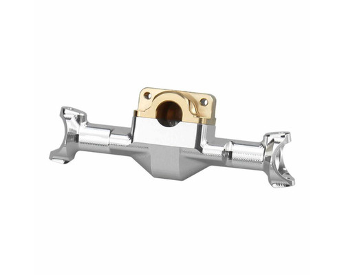 Hot Racing Axial SCX30 Aluminum Front Axle Housing w/Brass Cover - HRASXTY12H08
