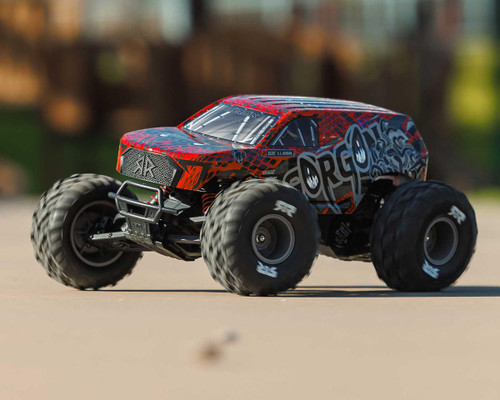 Arrma Gorgon 223S 1/10 RTR Brushless 2WD Monster Truck Red w/SLT2 2.4G ARA3530T2