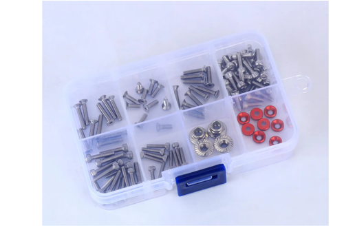 RCAWD Arrma 1/18 GROM Screws Set - Stainless Steel Type CNC Machined RCZARA056S