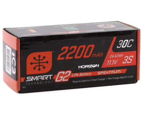 Spektrum RC 3S Smart G2 LiPo 30C Battery Pack (11.1V/2200mAh) w/IC3 (SPMX223S30)